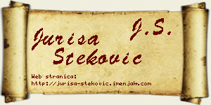 Juriša Steković vizit kartica